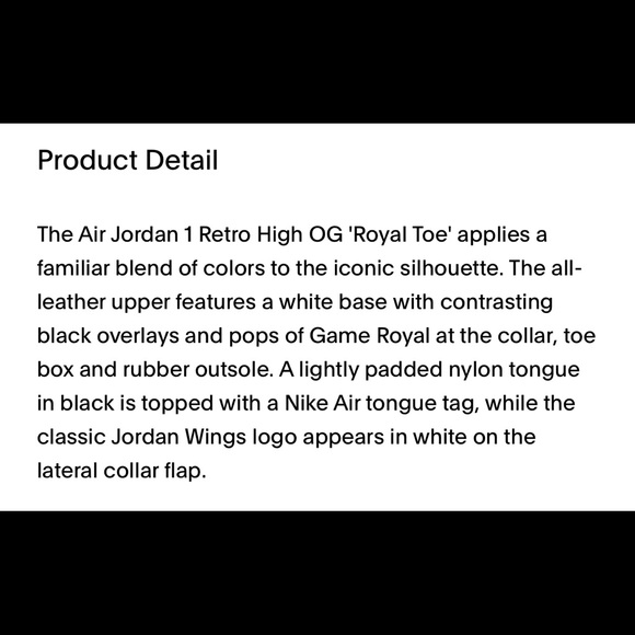 Jordan 1 OG high royal toe/ royal 2.0 ❗️VNDS ❗️ Negotiable!!!!! - Picture 12 of 12